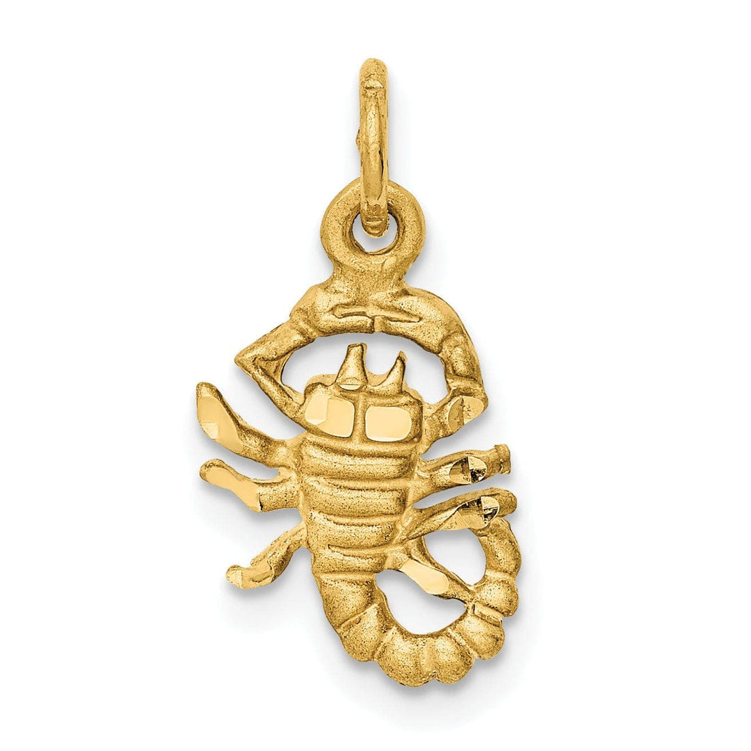 Lovely Rita's Pendants & Charms 14k Yellow Gold Scorpio Zodiac Charm Pendant