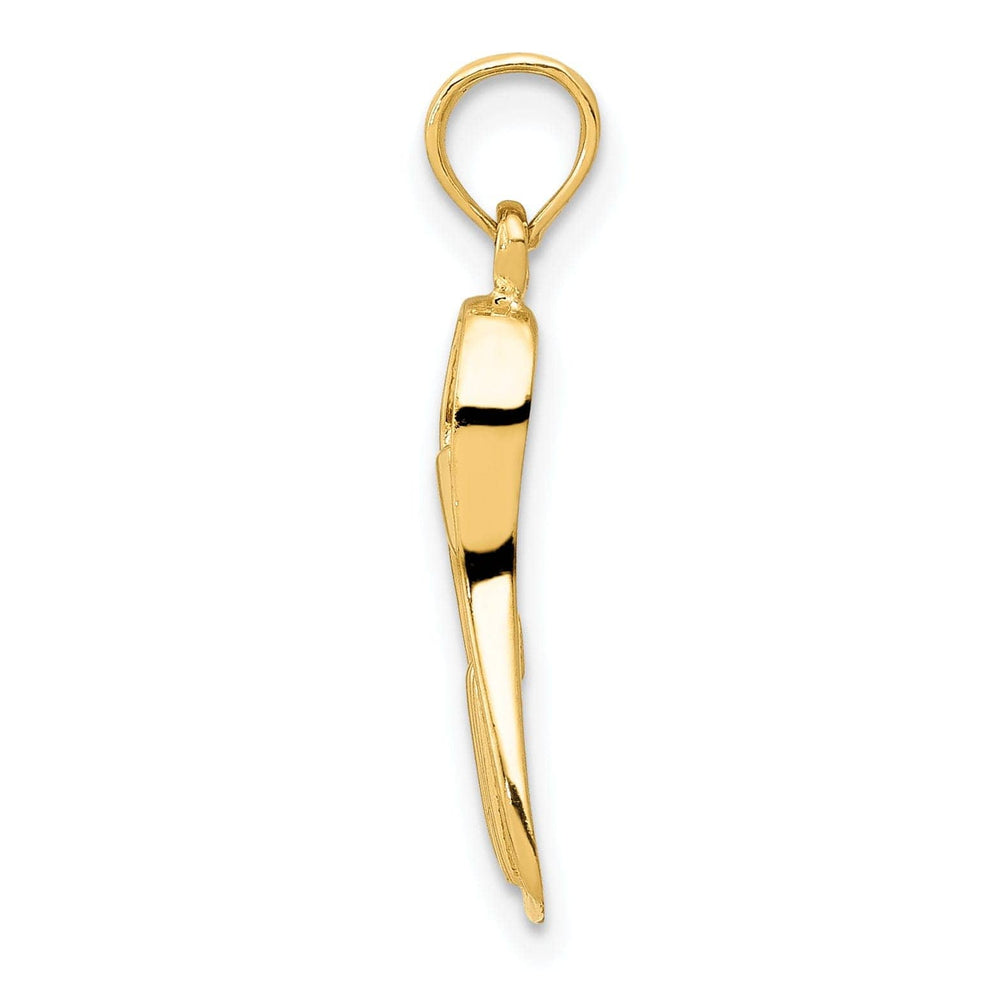 Lovely Rita's Pendants & Charms 14k Yellow Gold Scuba Flipper Pendant
