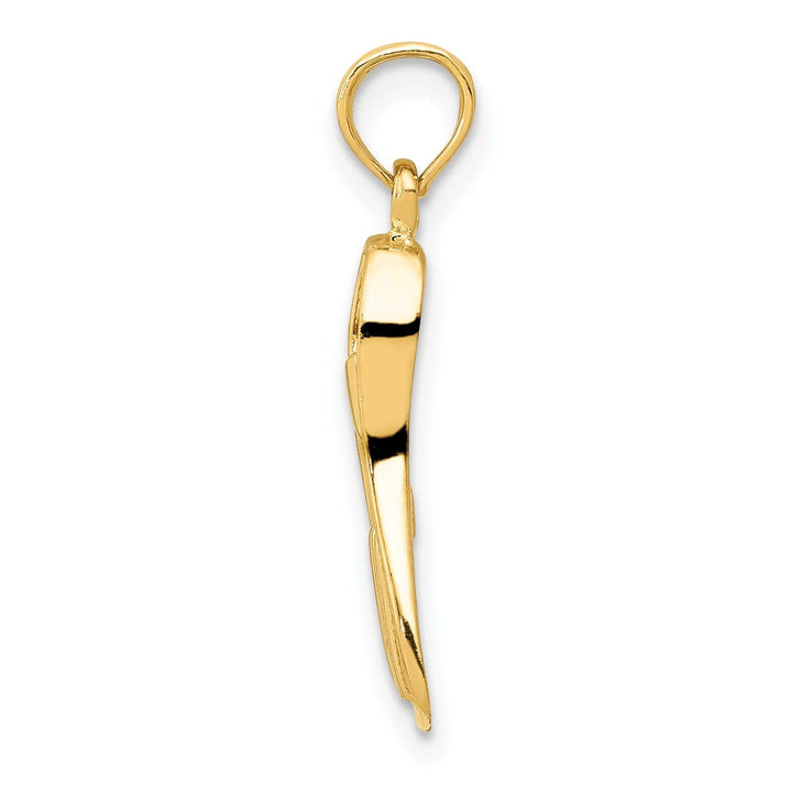 Lovely Rita's Pendants & Charms 14k Yellow Gold Scuba Flipper Pendant