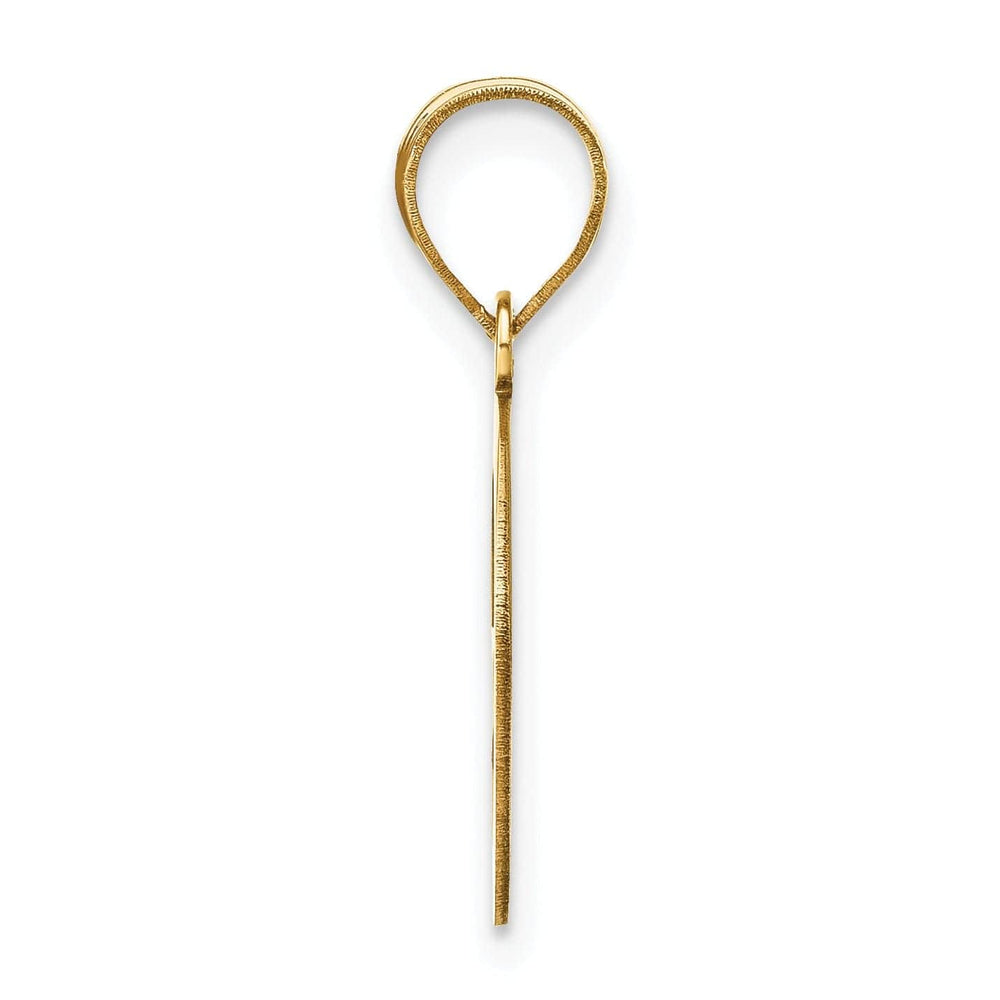 Lovely Rita's Pendants & Charms 14k Yellow Gold Slanted Design Bubble Letter G Initial Pendant