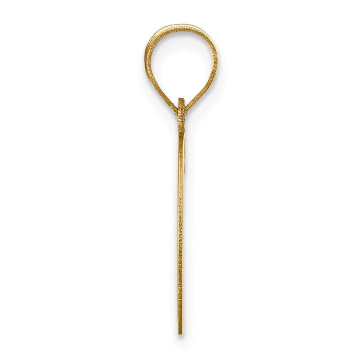 Lovely Rita's Pendants & Charms 14k Yellow Gold Slanted Design Letter G Initial Charm Pendant
