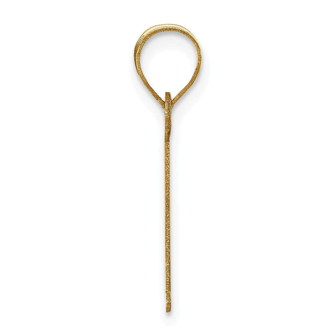 Lovely Rita's Pendants & Charms 14k Yellow Gold Slanted Design Letter I Initial Charm Pendant