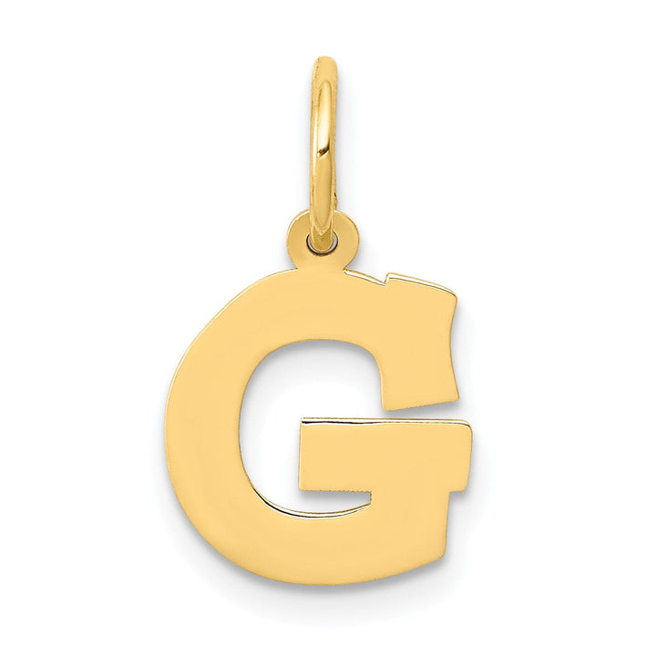 Lovely Rita's Pendants & Charms 14k Yellow Gold Small Block Design Letter G Initial Pendant