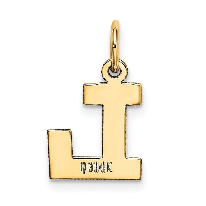 Lovely Rita's Pendants & Charms 14k Yellow Gold Small Block Design Letter L Initial Pendant