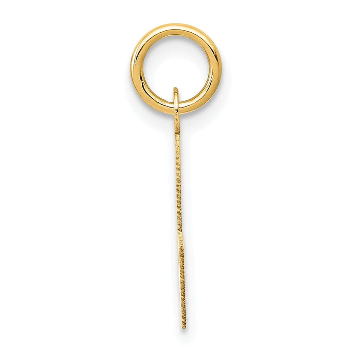 Lovely Rita's Pendants & Charms 14k Yellow Gold Small Block Design Letter L Initial Pendant