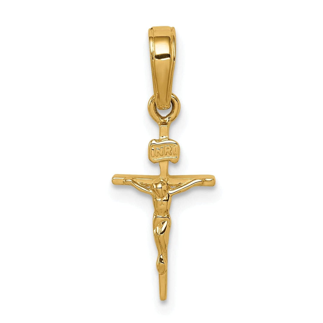 Lovely Rita's Pendants & Charms 14k Yellow Gold Small INRI Crucifix Pendant