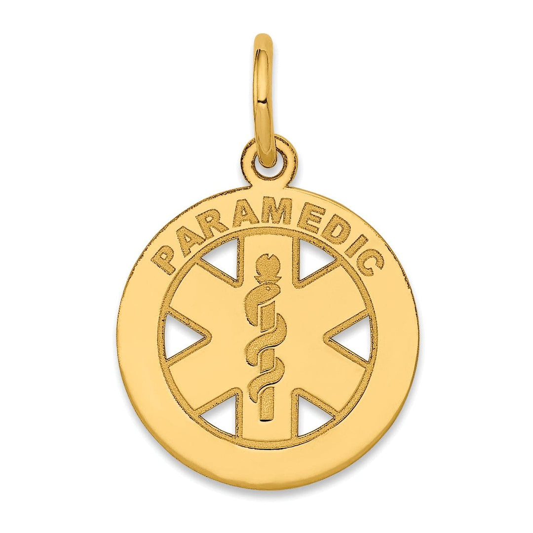 Lovely Rita's Pendants & Charms 14k Yellow Gold Small Paramedic Medical Pendant