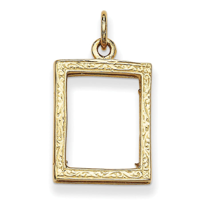 Lovely Rita's Pendants & Charms 14k Yellow Gold Small Picture Frame Pendant