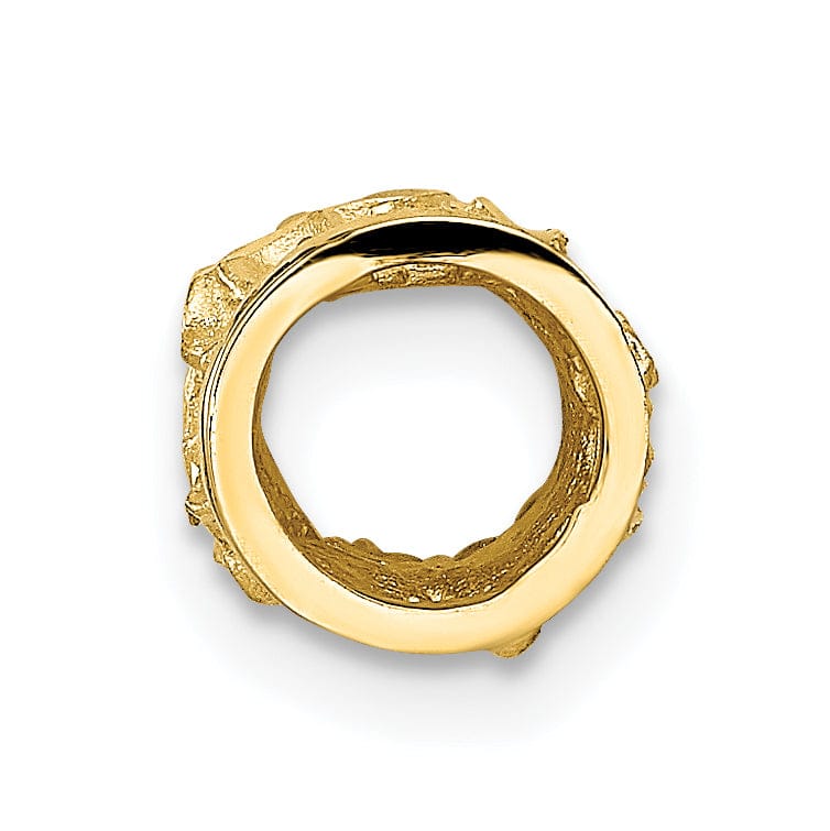 Lovely Rita's Pendants & Charms 14k Yellow Gold Small Plumeria Flower Barrel Slide Pendant