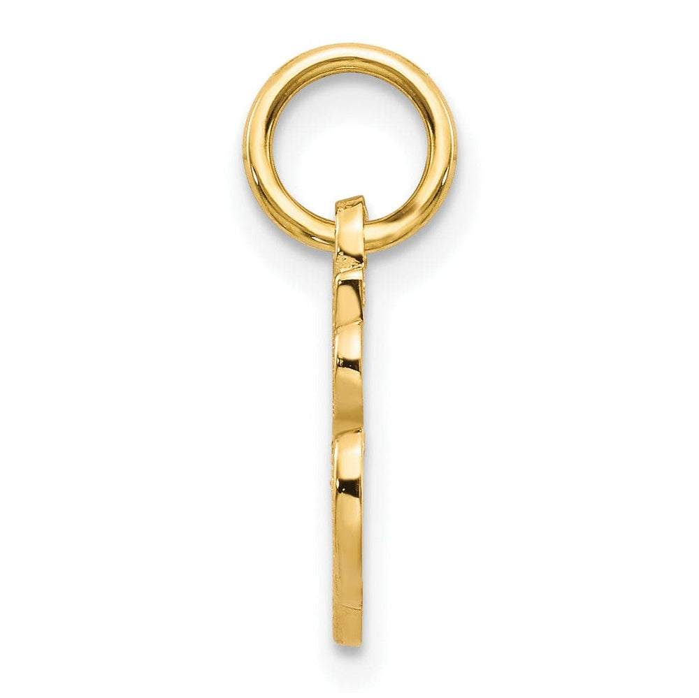 Lovely Rita's Pendants & Charms 14K Yellow Gold Small Script Design Letter A Initial Charm Pendant