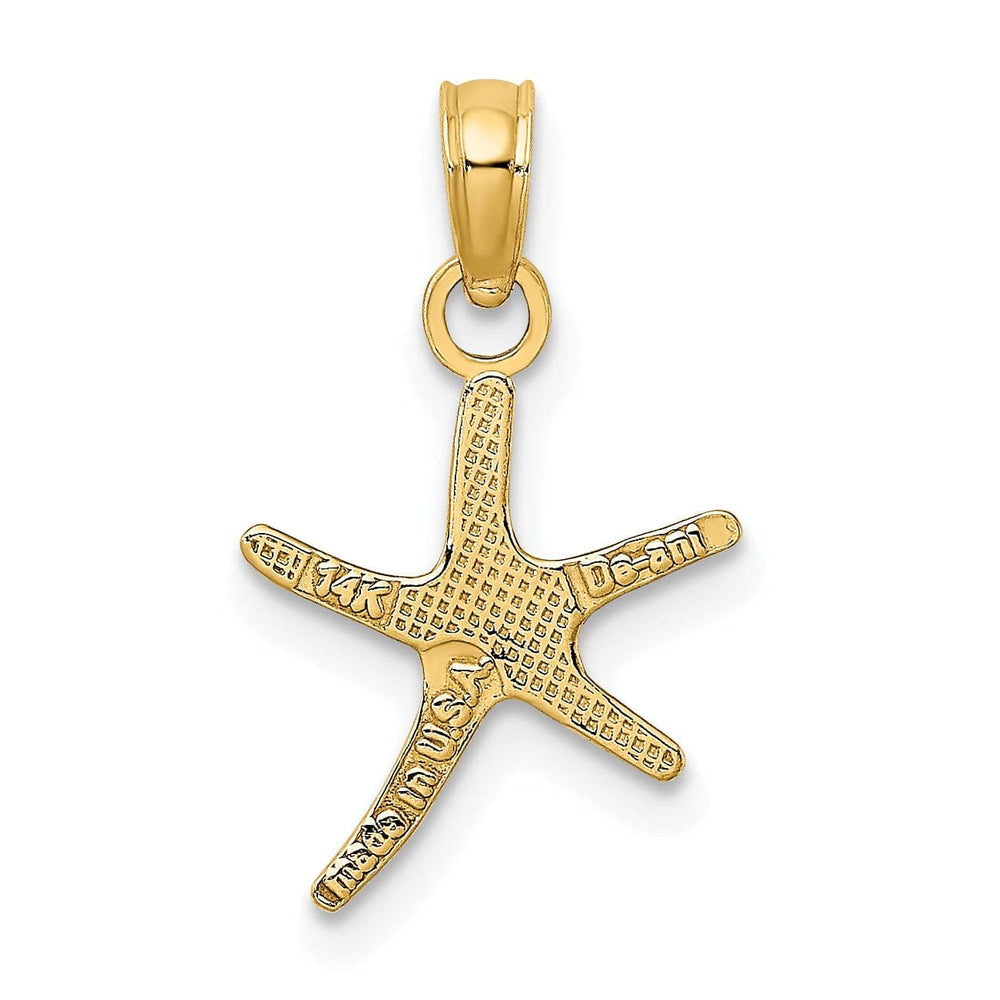 Lovely Rita's Pendants & Charms 14K Yellow Gold Small Size Dancing Starfish Pendant
