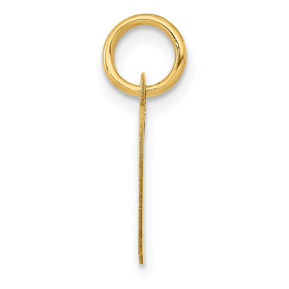 Lovely Rita's Pendants & Charms 14K Yellow Gold Small Size Fancy Script Letter D Initial Pendant