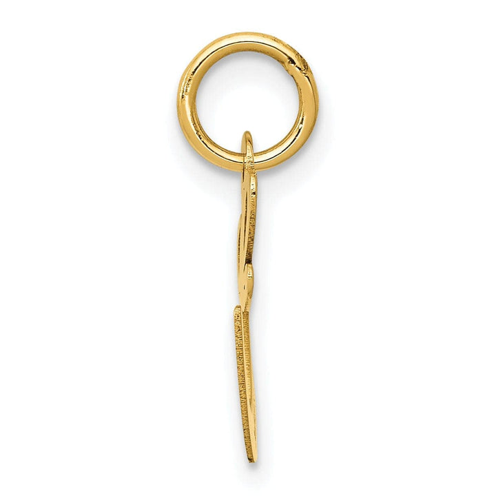 Lovely Rita's Pendants & Charms 14K Yellow Gold Small Size Fancy Script Letter E Initial Pendant