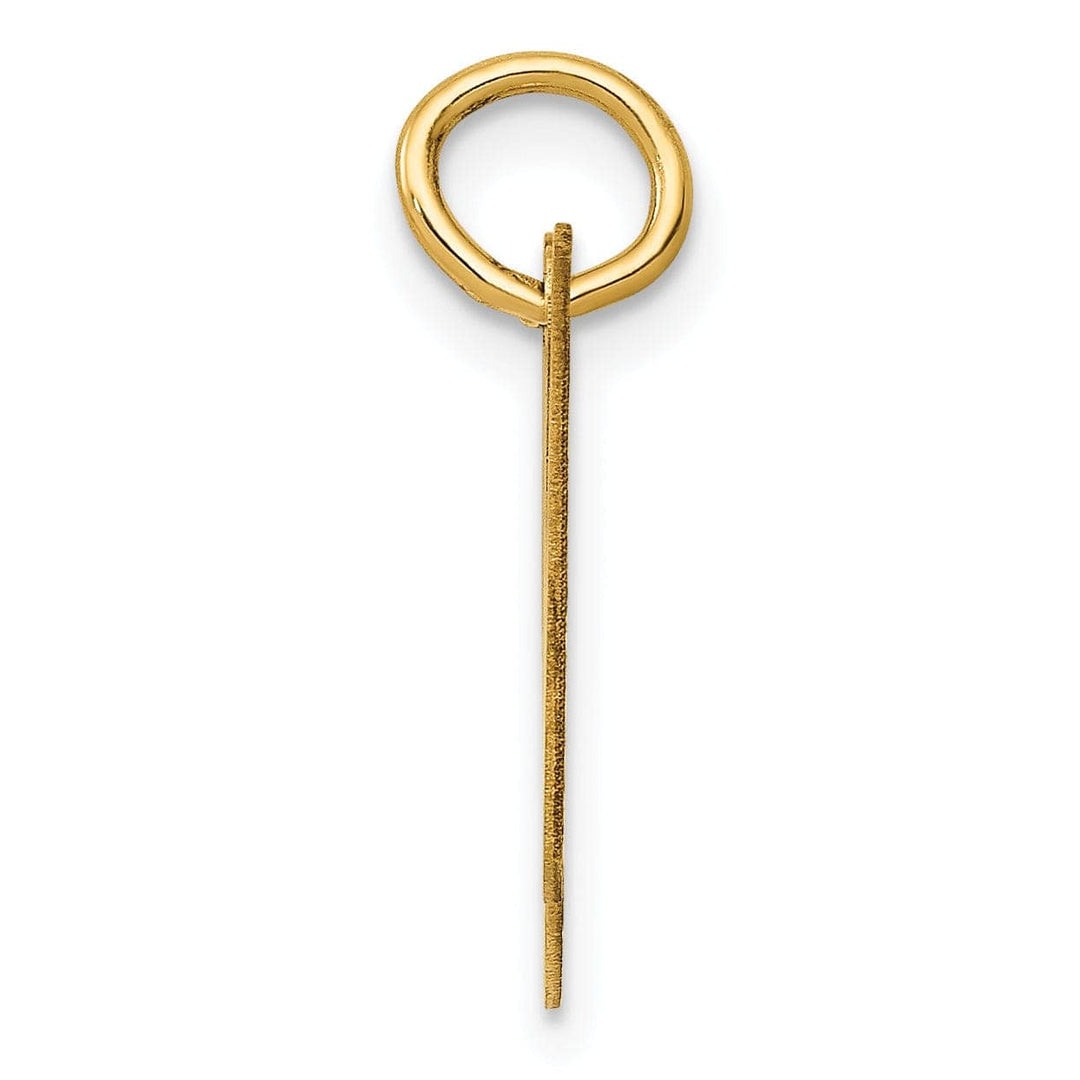 Lovely Rita's Pendants & Charms 14K Yellow Gold Small Size Fancy Script Letter H Initial Pendant