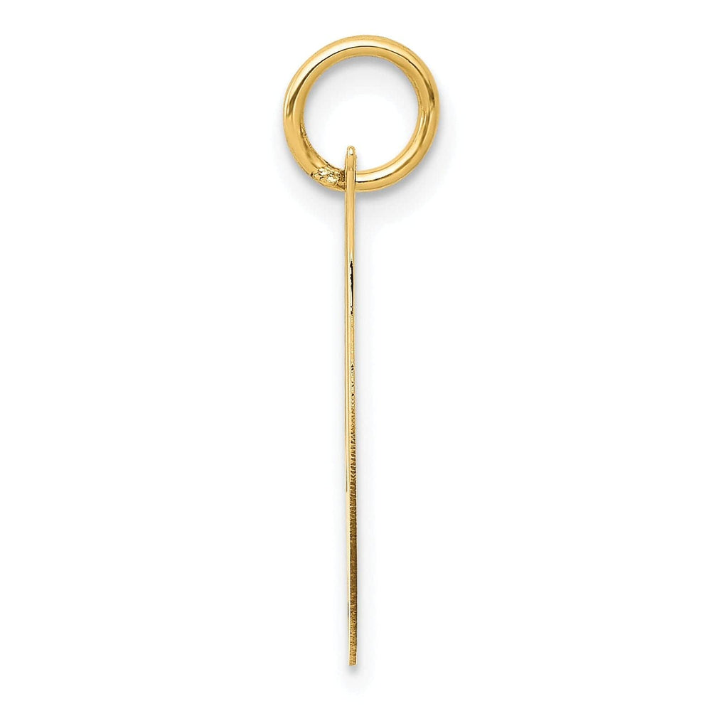 Lovely Rita's Pendants & Charms 14K Yellow Gold Small Size Fancy Script Letter I Initial Pendant