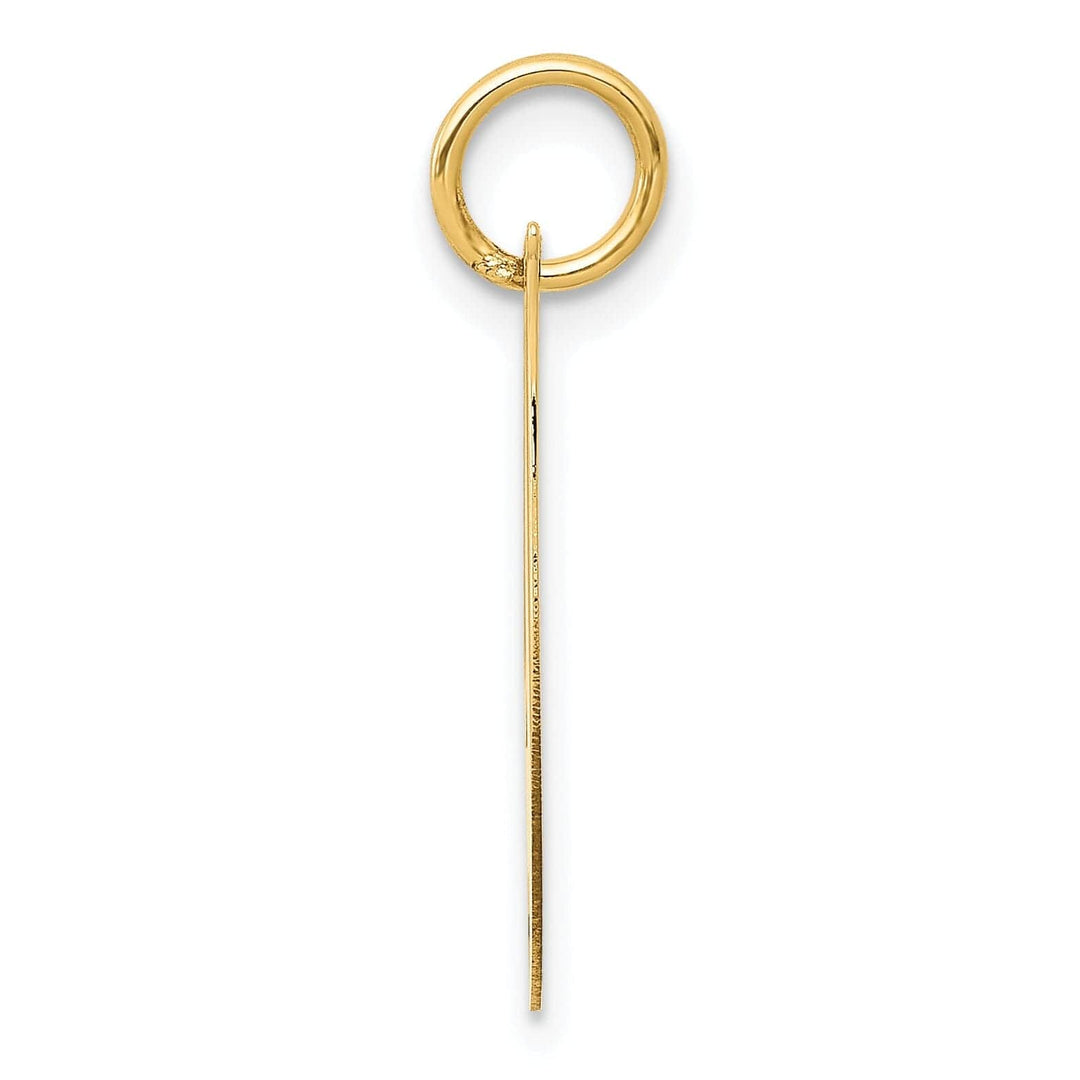 Lovely Rita's Pendants & Charms 14K Yellow Gold Small Size Fancy Script Letter I Initial Pendant