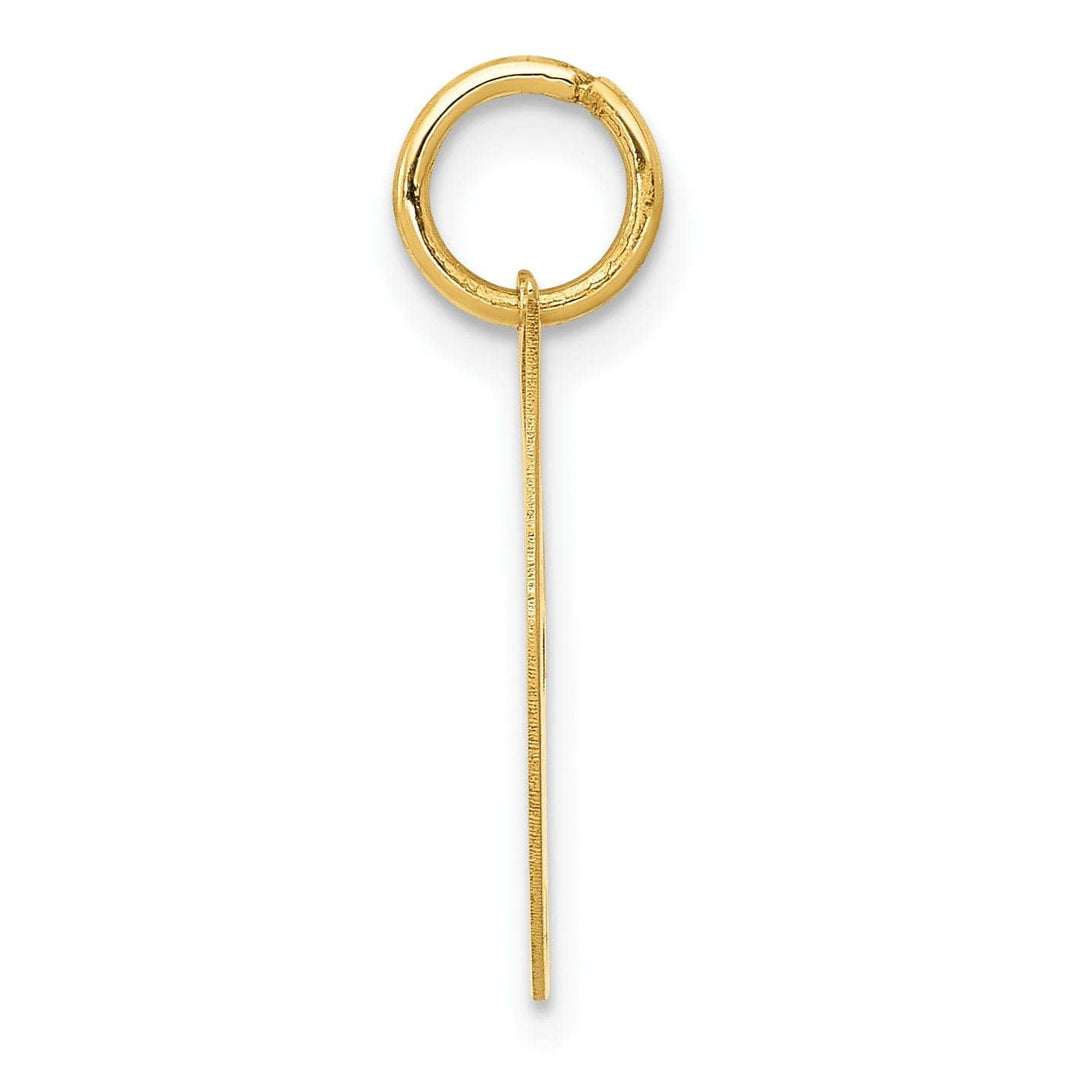 Lovely Rita's Pendants & Charms 14K Yellow Gold Small Size Fancy Script Letter J Initial Pendant