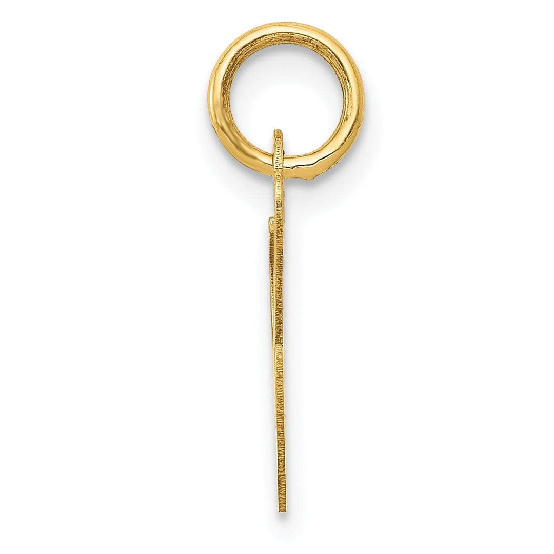 Lovely Rita's Pendants & Charms 14K Yellow Gold Small Size Fancy Script Letter L Initial Pendant