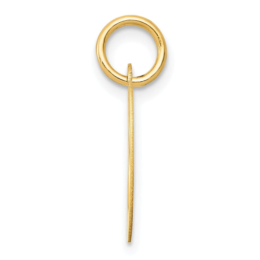 Lovely Rita's Pendants & Charms 14K Yellow Gold Small Size Fancy Script Letter O Initial Pendant