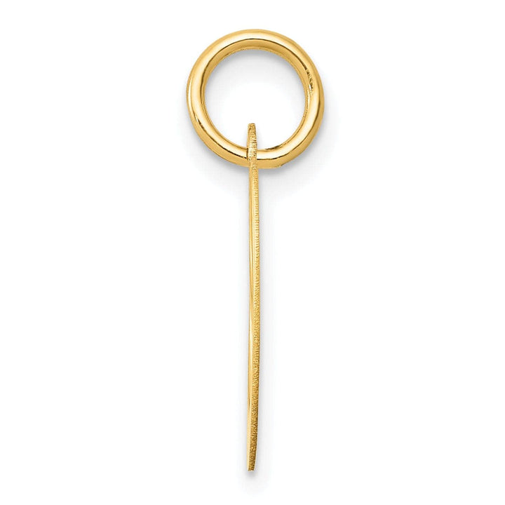 Lovely Rita's Pendants & Charms 14K Yellow Gold Small Size Fancy Script Letter O Initial Pendant