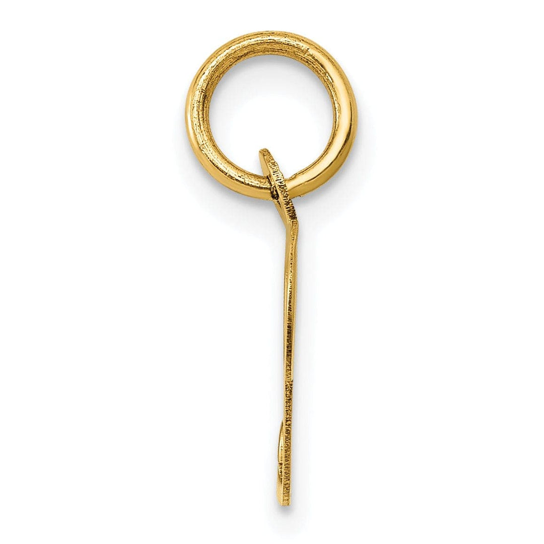 Lovely Rita's Pendants & Charms 14K Yellow Gold Small Size Fancy Script Letter P Initial Pendant