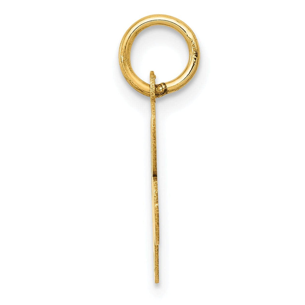 Lovely Rita's Pendants & Charms 14K Yellow Gold Small Size Fancy Script Letter R Initial Pendant