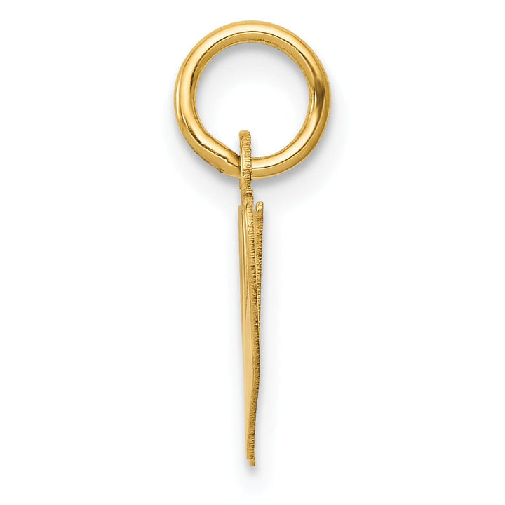 Lovely Rita's Pendants & Charms 14K Yellow Gold Small Size Fancy Script Letter W Initial Pendant