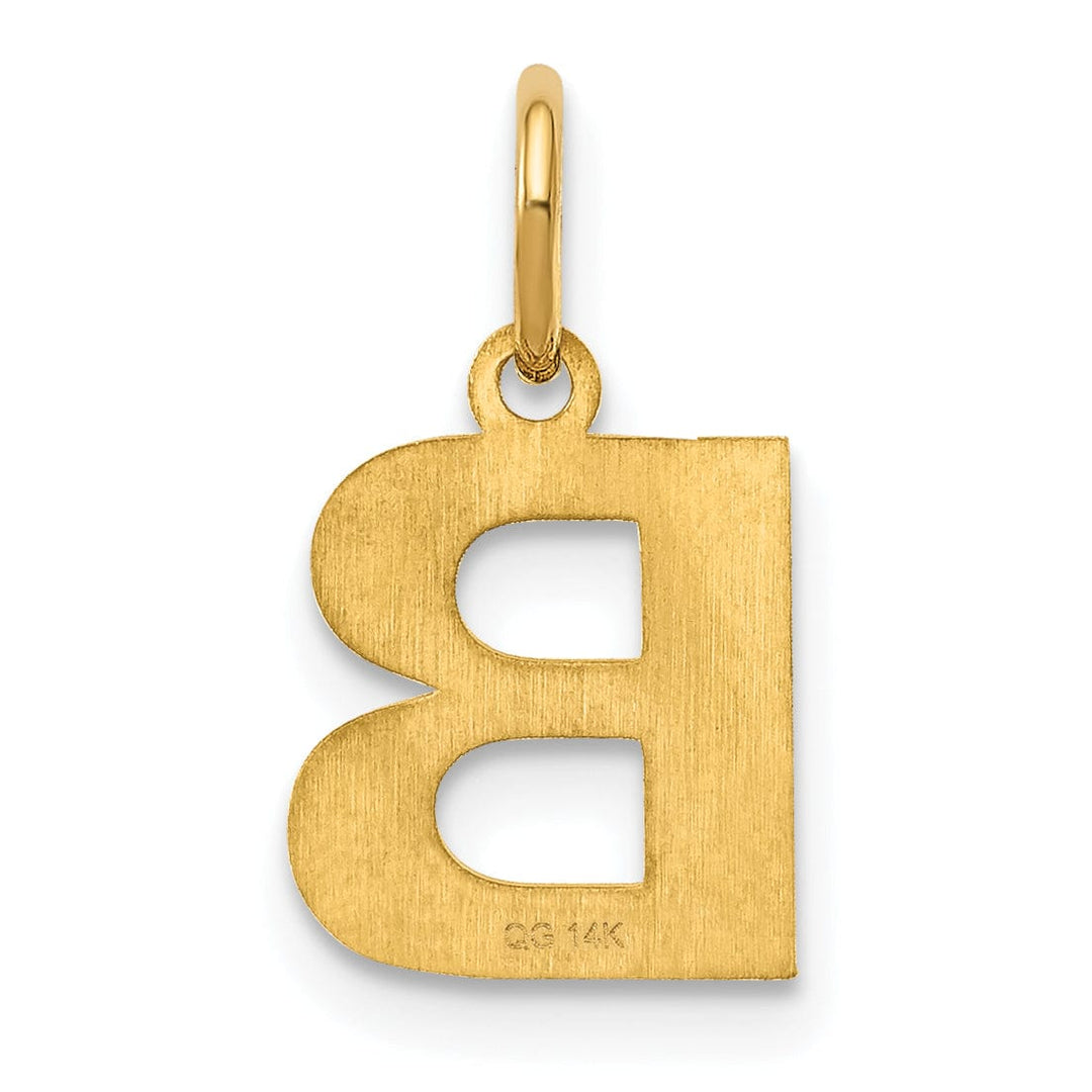 Lovely Rita's Pendants & Charms 14k Yellow Gold  Small Size Letter B Initial Block Pendant