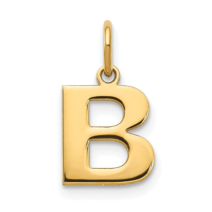 Lovely Rita's Pendants & Charms 14k Yellow Gold  Small Size Letter B Initial Block Pendant