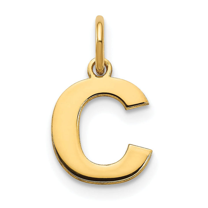 Lovely Rita's Pendants & Charms 14k Yellow Gold  Small Size Letter C Initial Block Pendant