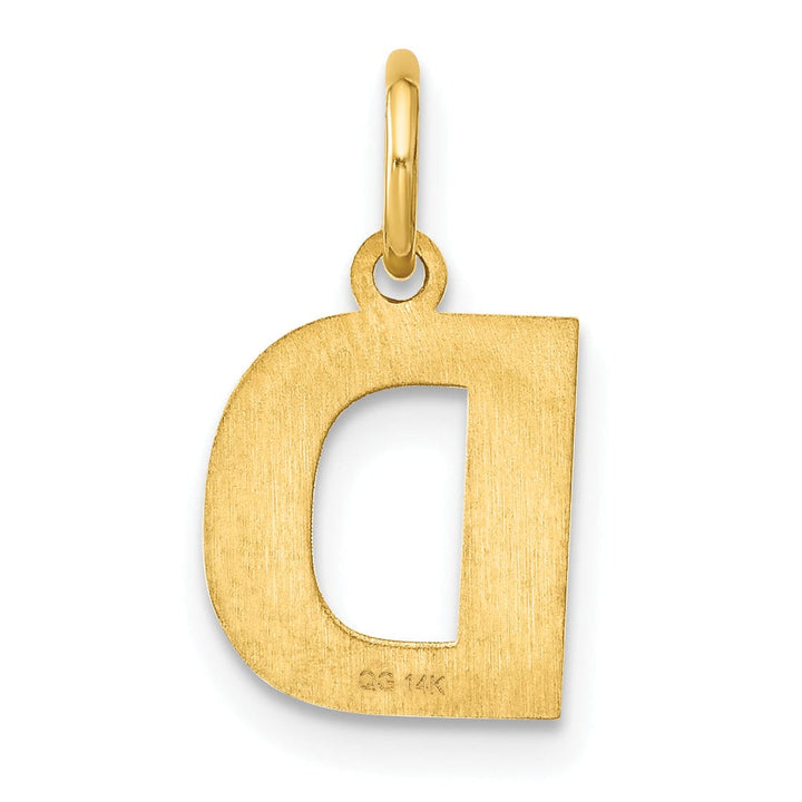 Lovely Rita's Pendants & Charms 14k Yellow Gold  Small Size Letter D Initial Block Pendant