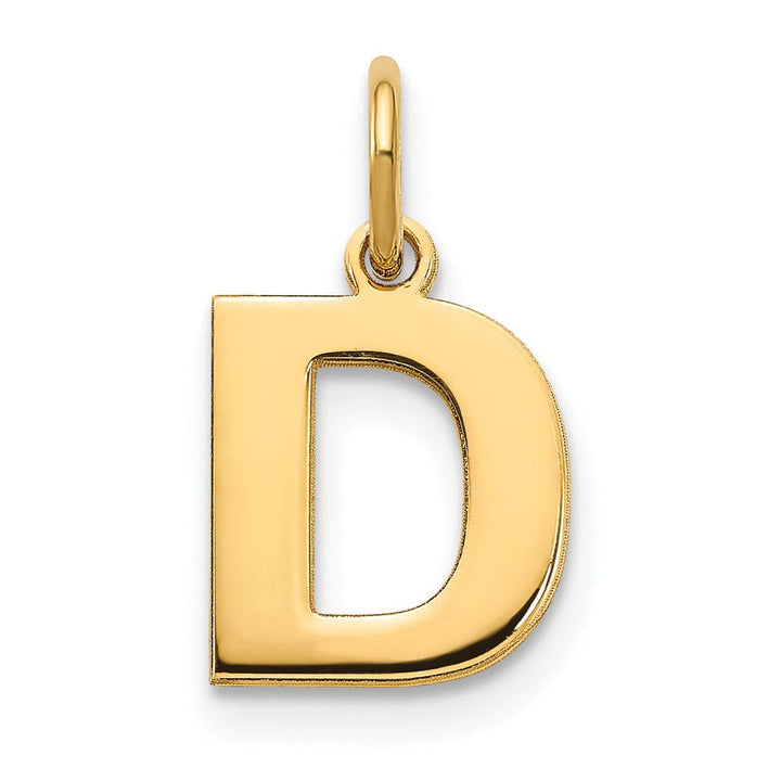 Lovely Rita's Pendants & Charms 14k Yellow Gold  Small Size Letter D Initial Block Pendant