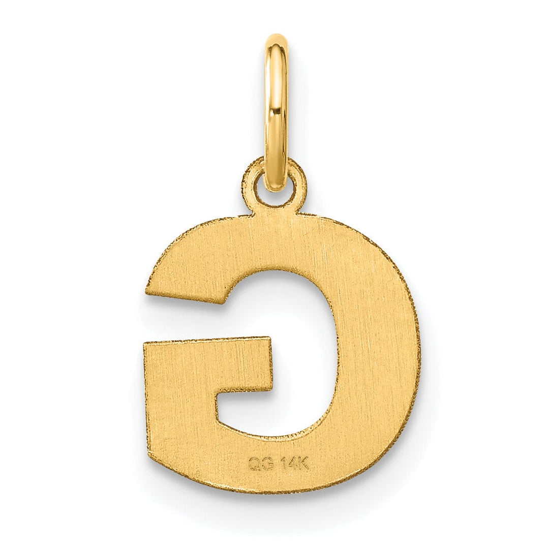 Lovely Rita's Pendants & Charms 14k Yellow Gold  Small Size Letter G Initial Block Pendant
