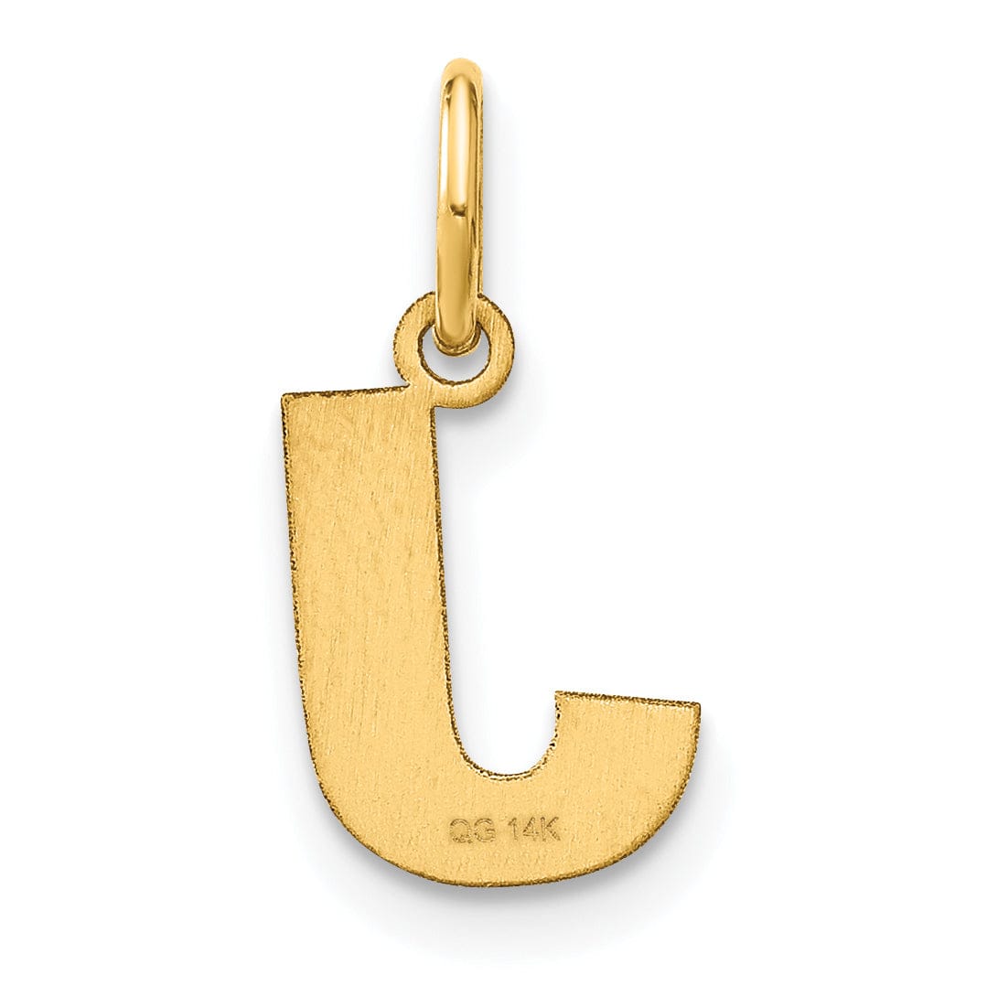Lovely Rita's Pendants & Charms 14k Yellow Gold  Small Size Letter J Initial Block Pendant