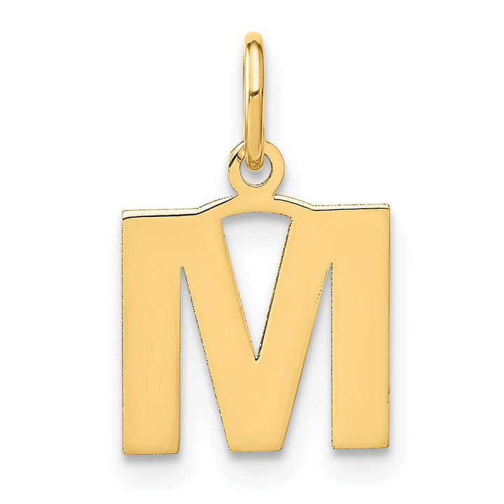 Lovely Rita's Pendants & Charms 14k Yellow Gold  Small Size Letter M Initial Block Pendant