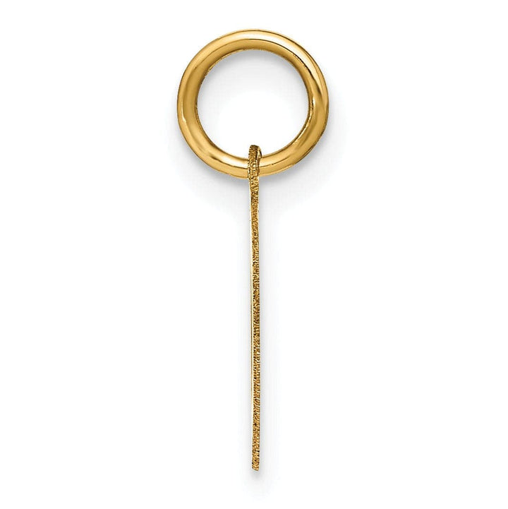 Lovely Rita's Pendants & Charms 14k Yellow Gold  Small Size Letter O Initial Block Pendant