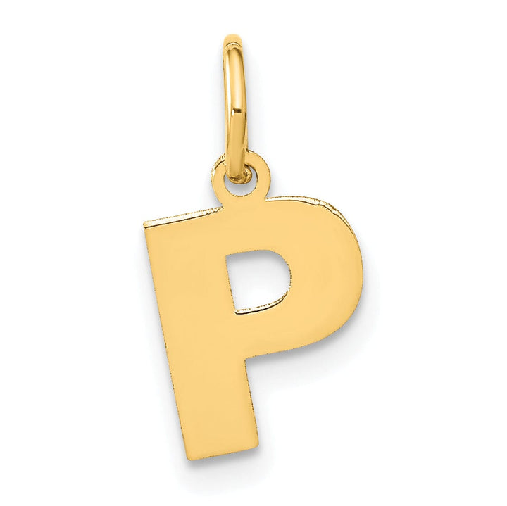 Lovely Rita's Pendants & Charms 14k Yellow Gold  Small Size Letter P Initial Block Pendant