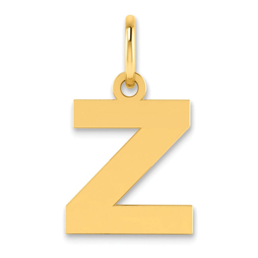 Lovely Rita's Pendants & Charms 14k Yellow Gold  Small Size Letter Z Initial Block Pendant