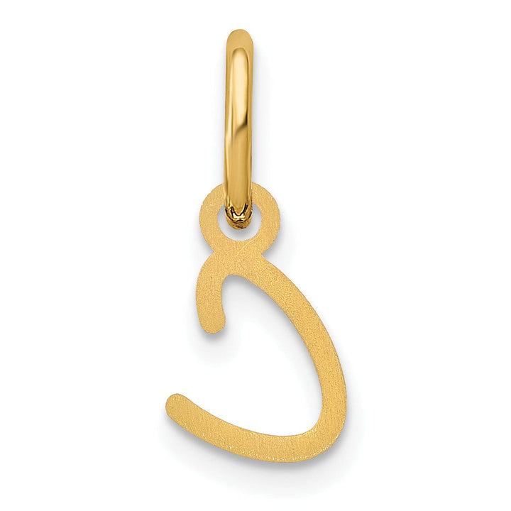 Lovely Rita's Pendants & Charms 14K Yellow Gold Small Size Upper Case Script Letter C Initial Pendant