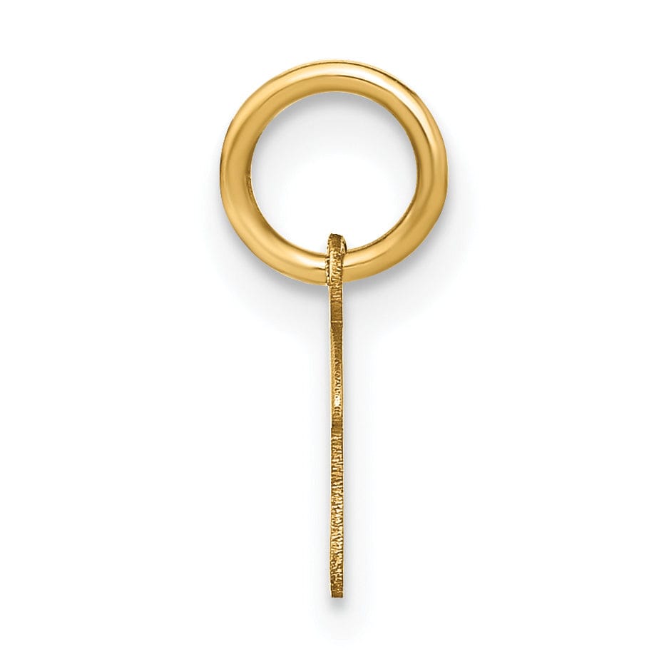 Lovely Rita's Pendants & Charms 14K Yellow Gold Small Size Upper Case Script Letter F Initial Pendant