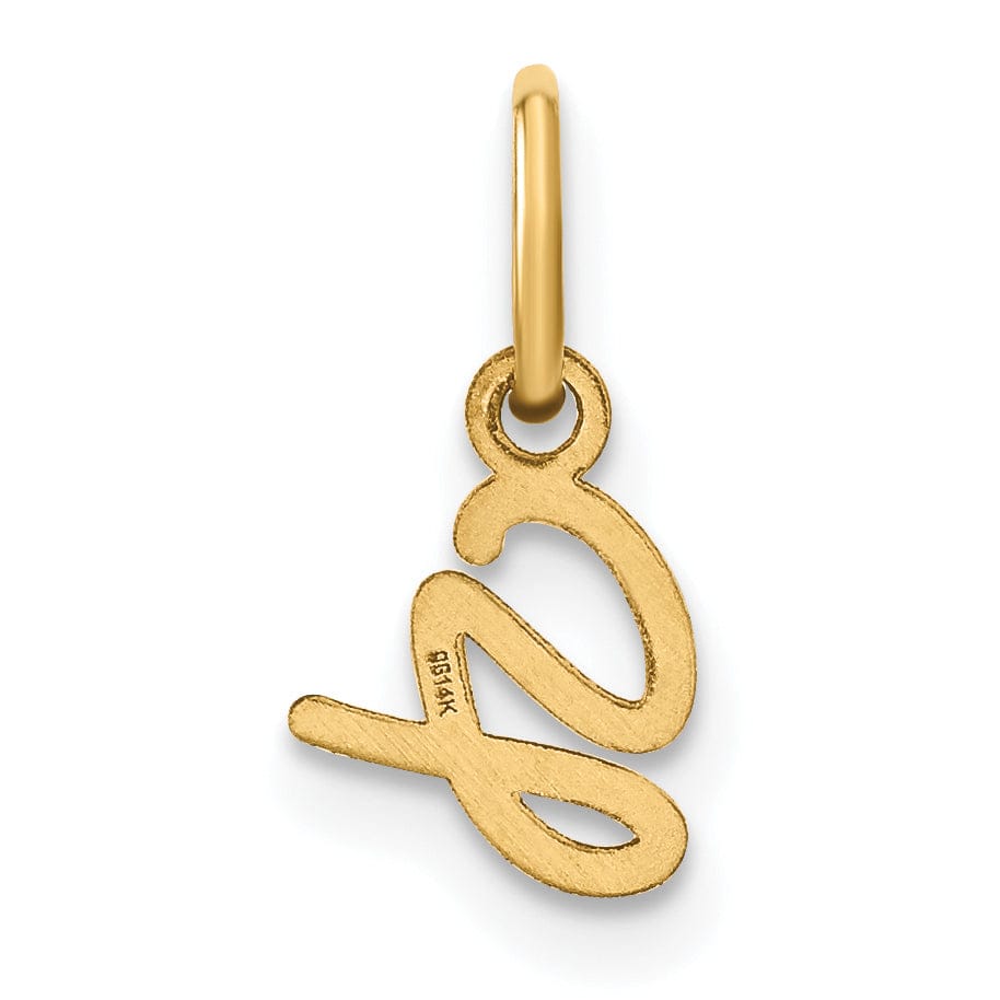 Lovely Rita's Pendants & Charms 14K Yellow Gold Small Size Upper Case Script Letter G Initial Pendant