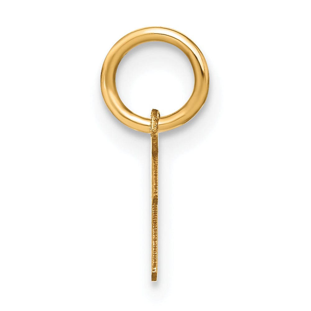 Lovely Rita's Pendants & Charms 14K Yellow Gold Small Size Upper Case Script Letter I Initial Pendant