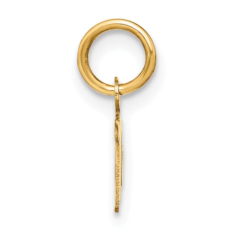 Lovely Rita's Pendants & Charms 14K Yellow Gold Small Size Upper Case Script Letter M Initial Pendant