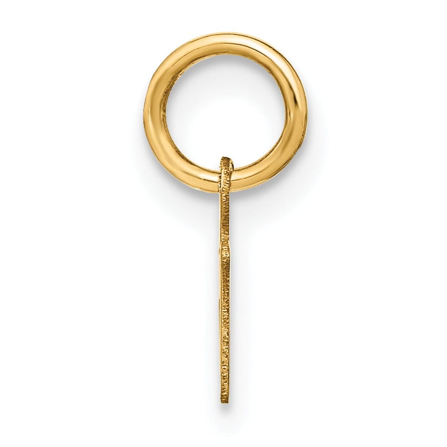 Lovely Rita's Pendants & Charms 14K Yellow Gold Small Size Upper Case Script Letter N Initial Pendant