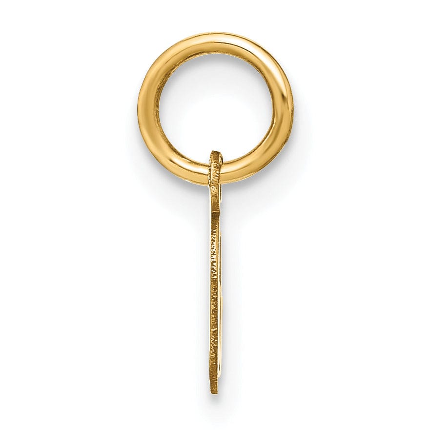 Lovely Rita's Pendants & Charms 14K Yellow Gold Small Size Upper Case Script Letter O Initial Pendant