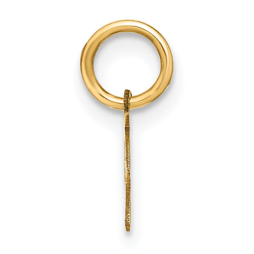 Lovely Rita's Pendants & Charms 14K Yellow Gold Small Size Upper Case Script Letter P Initial Pendant