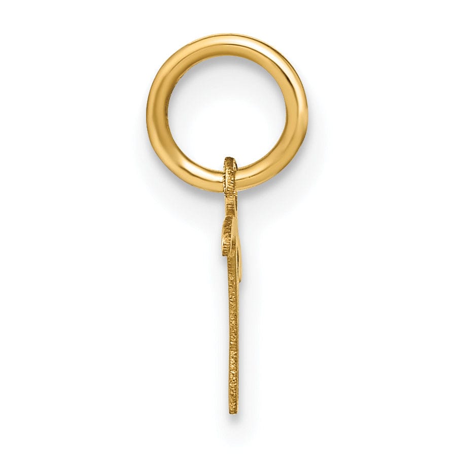 Lovely Rita's Pendants & Charms 14K Yellow Gold Small Size Upper Case Script Letter T Initial Pendant