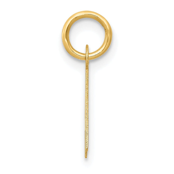 Lovely Rita's Pendants & Charms 14k Yellow Gold Small Slanted Block Letter A Initial Pendant
