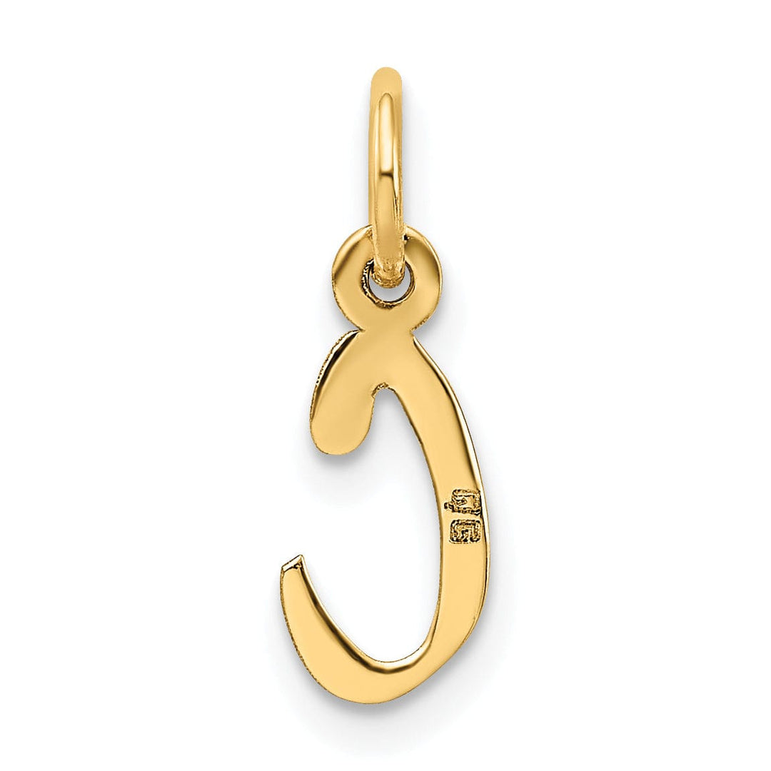 Lovely Rita's Pendants & Charms 14k Yellow Gold Small Slanted Block Letter C Initial Pendant