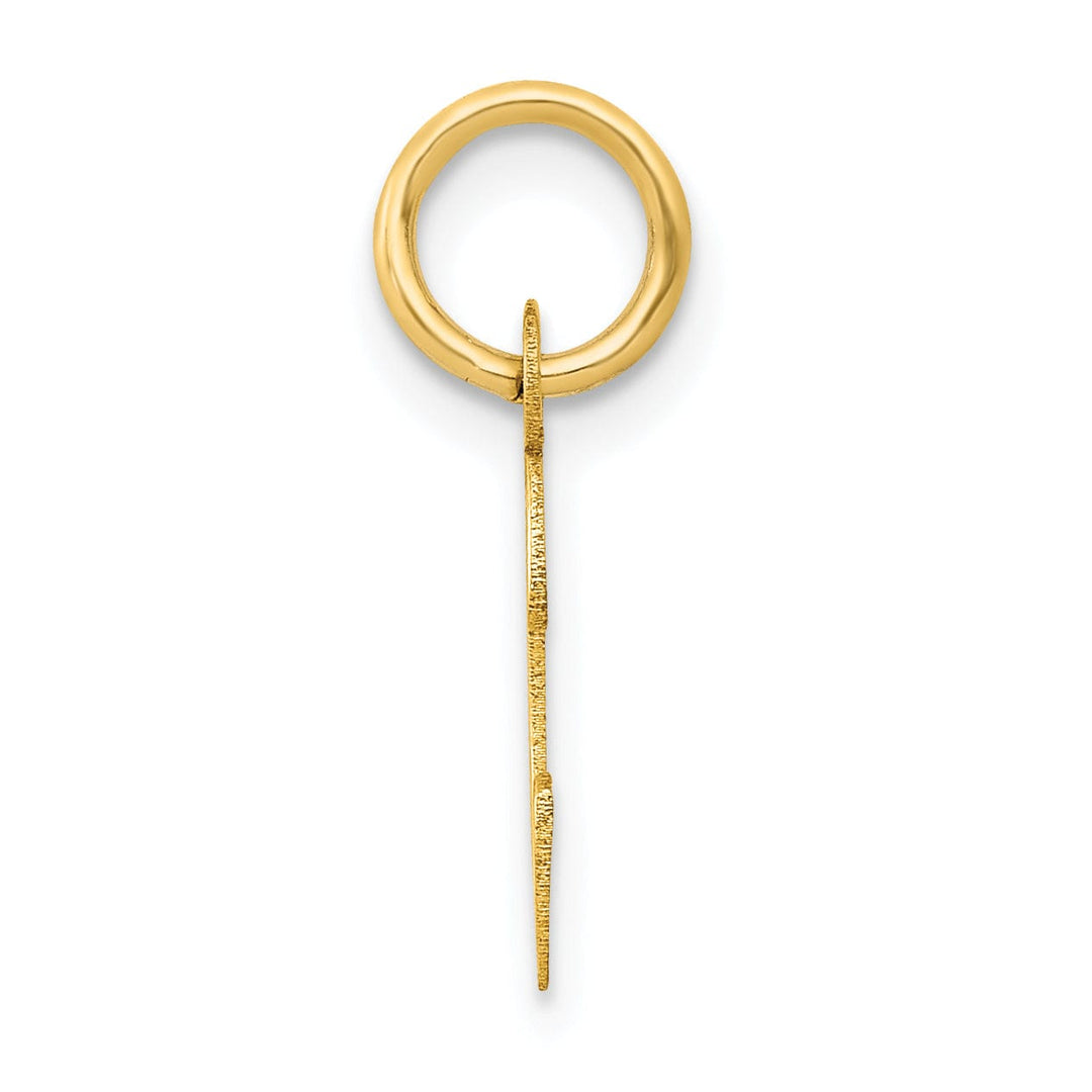 Lovely Rita's Pendants & Charms 14k Yellow Gold Small Slanted Block Letter C Initial Pendant